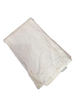 Minky Couture Plush White Throw Blanket 49”x60”